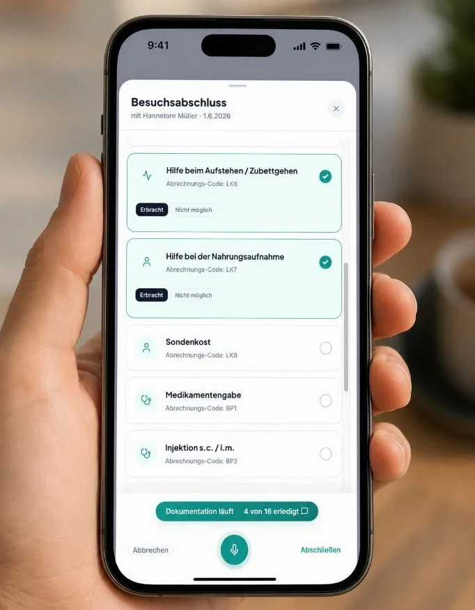 CareReport - Spracherkennung Pflegedienst